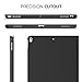 MoKo Case for New iPad Pro 12.9 Inch 2017 - Premium Light Weight Stand Folio Shock Proof Cover Protector for Apple New iPad Pro 12.9 Inch 2017 & 2015 Tablet, BLACK (with Auto Wake / Sleep)