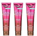 L'Oreal Sublime Bronze Summer Express Wash-Off Lotion (3 Pack, Medium)