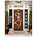 Trick Or Treat Banner – Reads Trick Or Treat On Front & Out of Candy On Back – Reversible Sign for Halloween Door Decorations