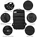 Aurosports 55L Tactical Backpack Military Assault Pack Molle Bug Out Bag Super Large Waterproof Rucksack Backpacks for Outdoor Hiking Camping Hunting Big Black