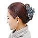 Fashion & Lifestyle Large Metal Alloy Hair Claw Jaw Clip for Women and Girls - Pretty Strong Clamp Non-Slip Barrette Hair Updo Grip Bath Accessories for Thick Hair, Blue Green
