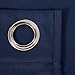 Deconovo Blackout Grommet Curtains - Oeko-TEX Certified Thermal Insulated, Noise-Reducing, Drapes, Sustainable & Easy Care for Bedroom, Living Room, Office - Navy Blue, 42W x 63L Inch