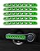 Danti 4 Door Front Door & Back Door Aluminum Grab Handle Cover for Jeep Wrangler JK & Unlimited 2007-2017 5pcs/Set(Green)