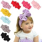 DZT1968(TM)Baby Girl Newest Bowknot Turban Headband Head Wrap Knotted Hair Band
