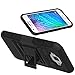 J7 Case, LK Heavy Duty Shock Absorption Black Armor Holster Defender Full Body Protective Hybrid Case Cover with Belt Clip for Samsung Galaxy J7 2015