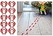 Ocosy 36Pairs Removable Christmas Elf Footprint Stickers Elf on The Shelf Elf on The Floor (Christmas Red)