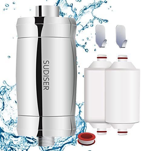 Shower Filter Shower Water Filter - SUDISER SF01 (Fits all shower types) 10-Stage Baby Shower Head Filter Purifies Water and Removes Chlorine with Replaceable Filter Cartridge