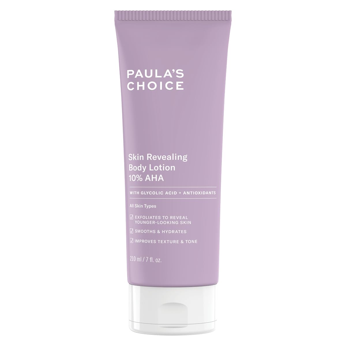 Paula’s Choice Skin Revealing 10% AHA Body Exfoliant - Body Scrub - Moisturizing & Firming Body Cream - Eliminates Keratosis Pilaris - Anti-Aging Lotion - with Glycolic Acid - All Skin Types - 210 ml