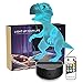 BEISHIDA Night Light 3D Dinosaur 3D Lamp Optical Illusion Kids Night Light Animals 7 Colors Change LED Touch Table Desk Lamps with Remote for Boys Girls Bedroom Birthday Gifts (Dinosaur)