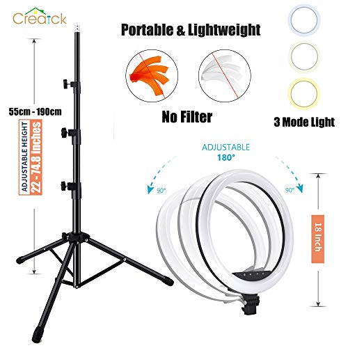 1 Creatck+Dimmable+2700+5500K+Self+Portrait+Shooting