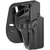 Paddle Holster for H&K USP 9mm/40 Full Size, 60 Adjustable Cant OWB Polymer Holster for Heckler & Koch USP 9 mm .40, Black Fi