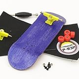 Peoples Republic 32mm Purple Complete Wooden Fingerboard w Nuts Trucks - Basic Bearing Wheels