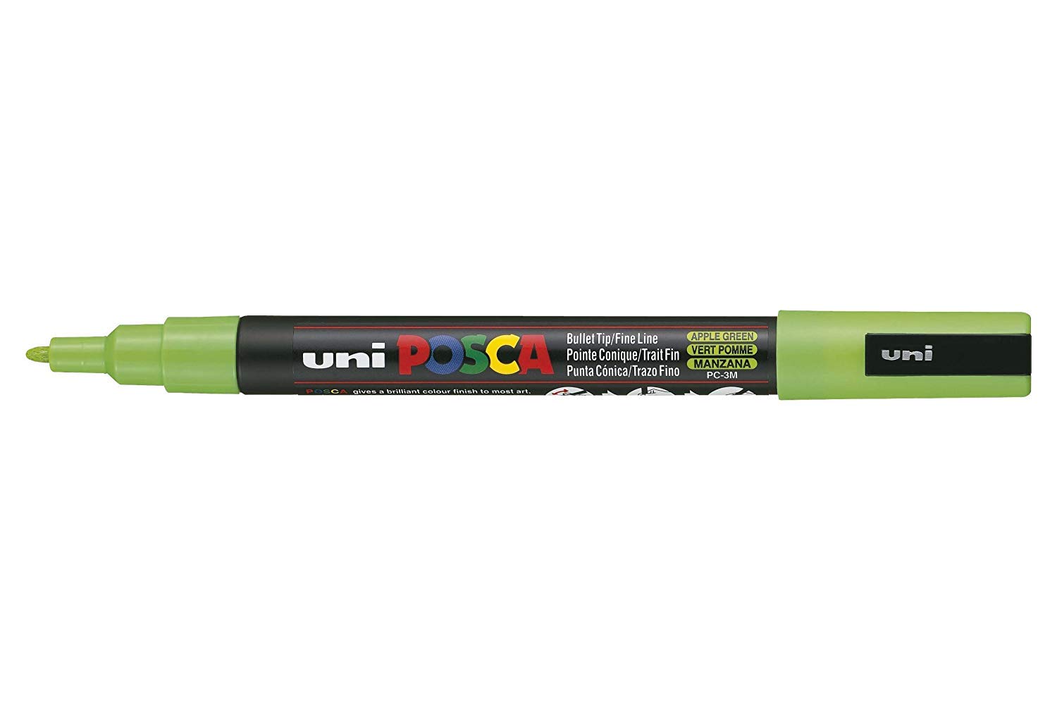 Posca UNI-BALL MARKER PEN PC-3M - APPLE GREEN - SINGLE PEN
