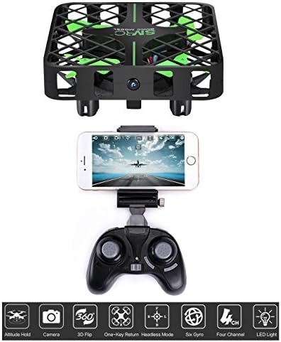 RC Quadcopter with Wifi Camera FPV Drone Live Video Altitude Hold Headless Mode One Key Return Home and Low Voltage Alarm Function frame Protected