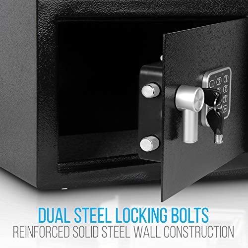 Home Security Electronic Lock Box Safe with Mechanical Override