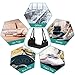 Travel Airplane Footrest Foot Hammock, Foot Rest Under Desk Protects The Leg from Swelling and Soreness, Airplane Travel Accessories with Portable Drawstring, Eye Mask and Earplugs (Black)