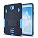 Samsung Galaxy Tab 4 7.0 case, iRhino Black-blue Heavy Duty rugged Hybrid Case cover with Build In Kickstand Protective Case For Samsung galaxy Tab 4 7 inch T230 Tablet