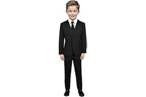 Black n Bianco Boys Suit with Tie for Toddlers and Infants