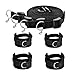 Bravolink Fetish Bed Restraint Kit with Hand/Ankle Cuff Bondage Collection for Male-Female Couple, Size 1, 16.75 Ounce