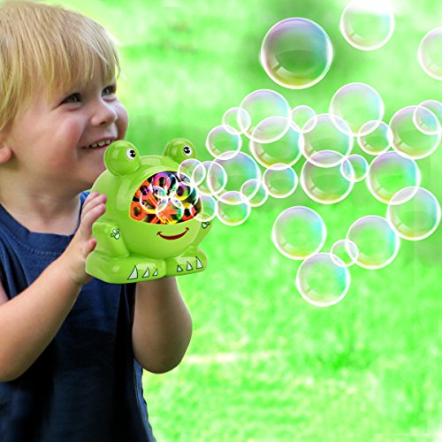 Showin Little Kids Bubble Machine - Automatic Bubble Maker Machine Durable High Output Bubble Blower,Frog Shape Easy to Use Bubble Blowing Machine