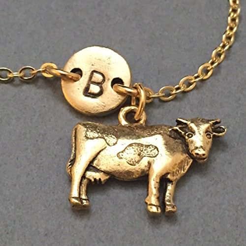 Cow charm bracelet, cow charm, adjustable bracelet, animal