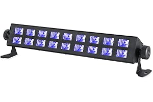 WOWTOU 395nm 18x3W UV LED Black Light for Parties Blacklight Reactive Fluorescent Paints Posters Room Decor