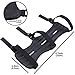 edealing Archery Arm Guard, Cowhide Leather Three Adjustable Straps Archer Protector Shooter Protection-Black