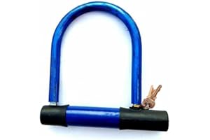 Bike Lock Heavy Duty Bicycle U-Lock, 14mm Bicycle U Lock Shackle with 2 Keys, Bike Lock for Road Bike Mountain Bike Electric 