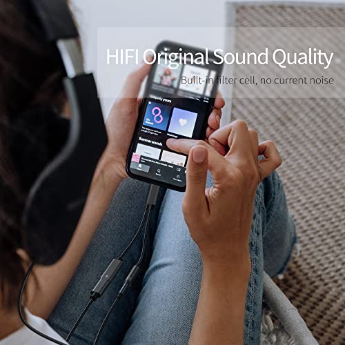 Pixel Galaxy Headphone Adapter, 2 in 1 USB C to 3.5mm Audio and Charging Adapter with PD 60W Fast Charge Compatible with Samsung S22 S21 S20 S20+ Ultra Note 10 20 Ultra, Google 6 5 4 XL 3 XL 2XL