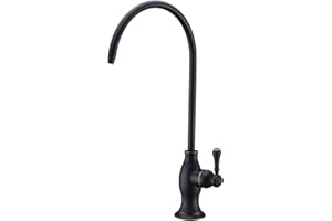 Delle Rosa Drinking Water Faucet, Solid Brass Kitchen Water Filter Faucet, Commercial Water Filtration Faucet for Under Sink Water Filter System, Oil Rubbed Bronze Non-Air Gap RO Faucets