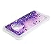ZSTVIVA S9 Case, Samsung Galaxy S9 Case, Glitter Liquid Case Cover Bling Sparkle Shiny Quicksand Moving Flowing Love Heart 3D Anti-Scratch Slim Thin Soft TPU Bumper Galaxy S9 Case for Girls Purple