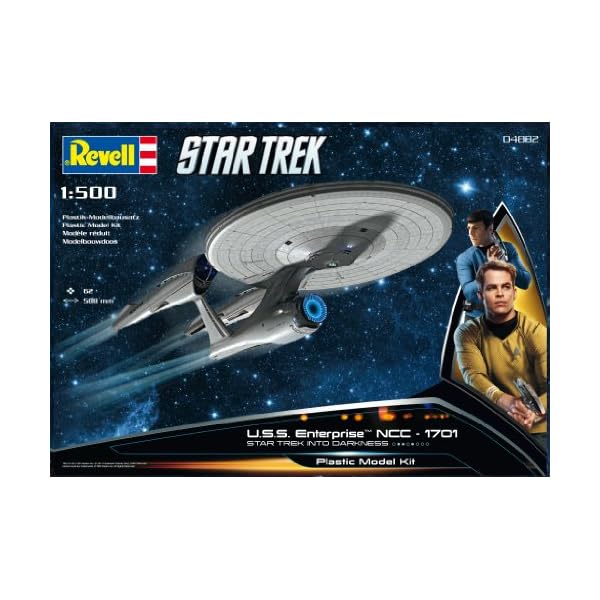 Revell Modellbausatz Star Trek - U.S.S. Enterprise NCC-1701 im MaÃstab 1:500, Star Trek Into Darkness, Level 4, originalgetreue Nachbildung mit vielen Details - 04882, 0.3888888888888889 – Bild 3