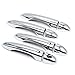 SIZVER Chrome Door Handles Covers for 2015-2017 Chrysler 200w/ Smart Keyholes no PSG Keyholes