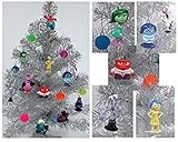 Disney Pixar INSIDE OUT 18 Piece Christmas Ornament Set Featuring, Riley, Sadness, Anger, Fear, Bing Bong, Disgust and Other Figures, Includes 6 Memory Balls, Ornaments Average 1/2 to 2.5 inches Tall