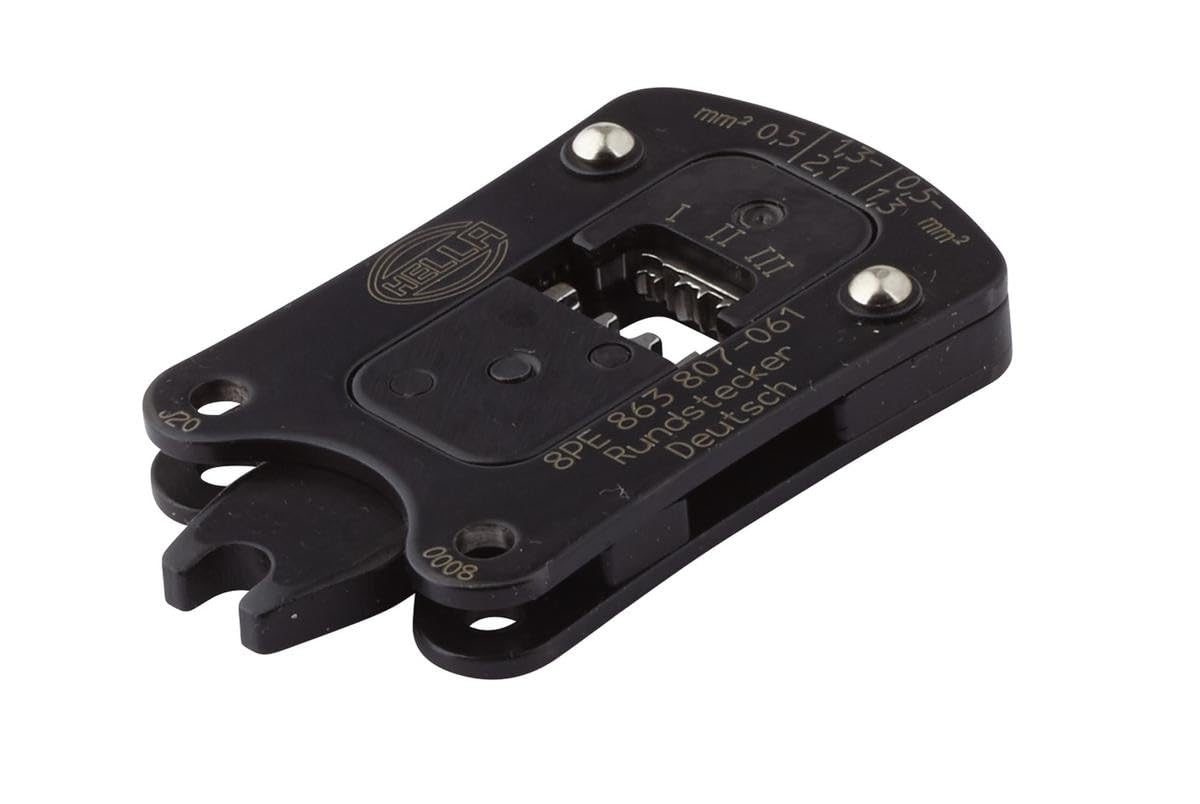 HELLA 8PE 863 807-061 Crimping Pliers Insert - Metal - Black - Head tool Deutsch DT