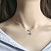 FarryDream 925 Sterling Silver Cute Bee Pendant Necklace for Women Teen Girls Bee Necklace