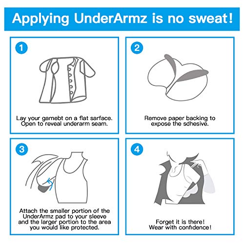 Underarm Sweat Pads - Armpit Sweat Pads [ 100 Pack / 50 Pairs ] Quality Absorbent Shields Dress Armpit Guards Fight Hyperhidrosis for Men and Women - Thumbnail 5