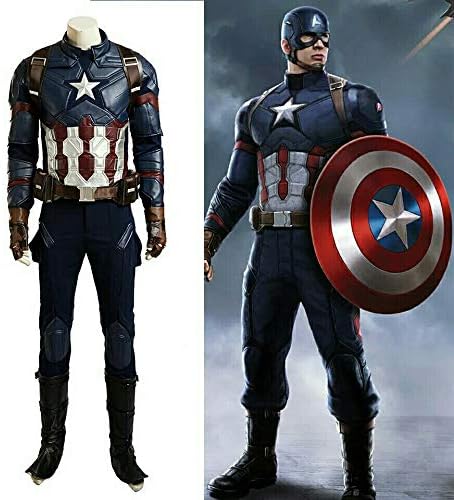 Amazon キャプテンアメリカ コスプレ 仮装 衣装 コスチューム 小道具 海外限定 非売品 映画グッズ 映画関連 レプリカ コスプレ 仮装 通販