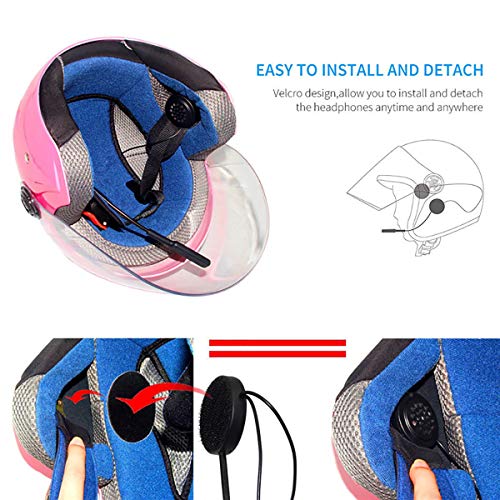 VR-robot Motorcycle Helmet Bluetooth Headset, Upgrade Wireless