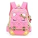 Fanci Cute Cat Face Bowknot Elementary School Backpack Bookbag for Girls Princess Style Primary School Bag