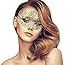 duoduodesign Exquisite Lace Masquerade Mask (Gold/Gorgeous Princess)
