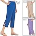 Women's Lattice Trim Capri Pants