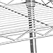 LANGRIA 3-Tire Corner Wire Shelf Bathroom Corner Shelf Bookcase, Free Standing Corner Storage Rack Display Tier Shelf for Kitchen Office,Silver