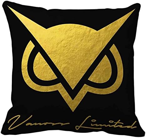 Vanoss Limited Edition Gold Owl Pillow cover Size 20x20 inch