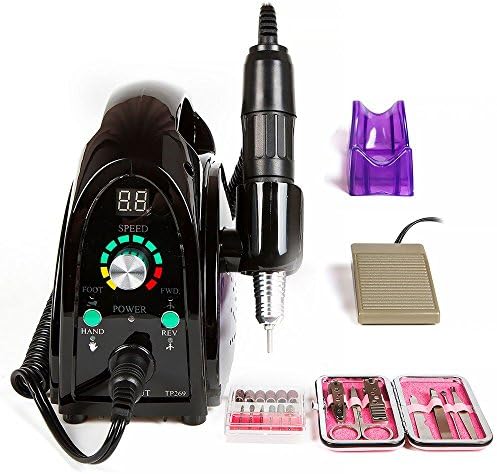 35,000 RPM Professional Nail Drill Machine Electric Acrylics Nail Art Drill File Manicure Pedicure Grooming Kit Bits
