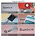 Sunice Glitter Heat Transfer Vinyl Iron on Sparkle Vinyl 3 Assorted Colors of 8
