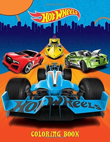 Hot Wheels Coloring Book: This amazing coloring book will make your kids happier and give them joy! Paperback – February 22, 2019
