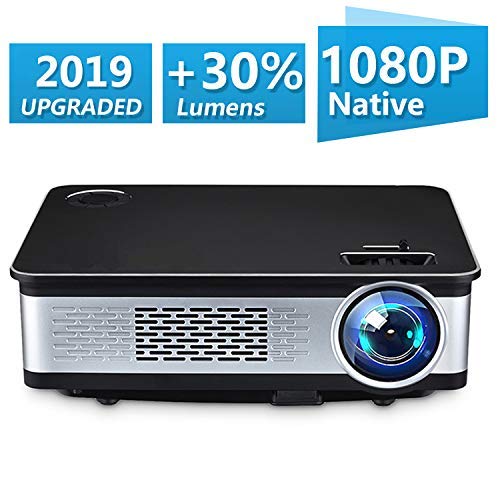 UnlimiTV Native 1080p Full HD Home Theater Video LED Projector- Big Screen,Up to 150 Inch Size,Compatible with TV-Box,Fire TV ROKU Sticks,SD, PS4,Laptop,DVD for Home ,Film,Movie (Black)