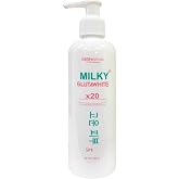 KEISHA White Skin Naturals Milky GlutaWhite x20 Body Lotion SPF 250ml &ndash; Moisturizing Lotion with Glutathione, Niacinamide &amp; Kojic Acid, Lightweight Non-Greasy