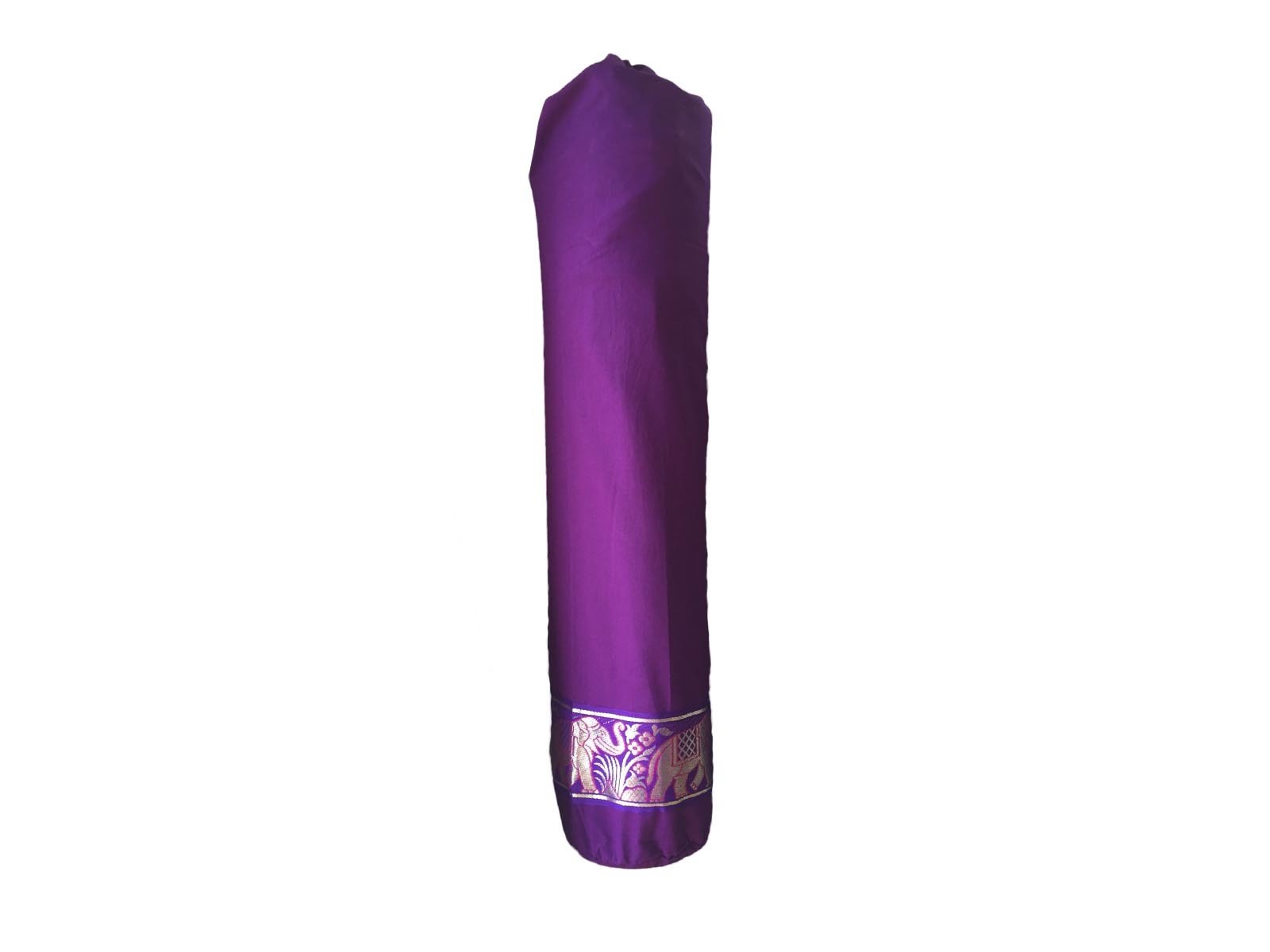 Cotton Elephant Yoga Mat Bag - purple